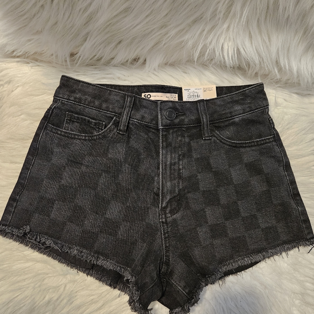 NWT SO Brand Super High Rise Cutoff Short